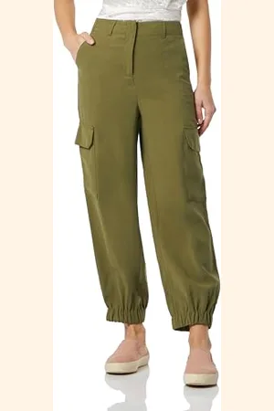 Benetton Spodnie damskie 4wwjdf06i, zielone, 38, , 32