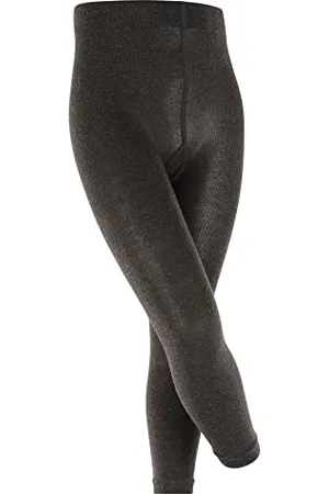Falke Uniseks - dzieci Legginsy Active Warm K Le Wełna jednokolorowe 1 Para, , 152-164