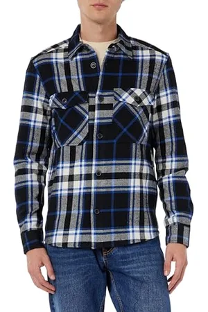 Only & Sons Męska koszula Onsmilo Life Ovr Check Ls Noos z długim rękawem, , XL