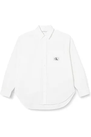 Calvin Klein Jeans Luźne topy damskie plus tkana etykieta, , 4XL Duże Rozmiary