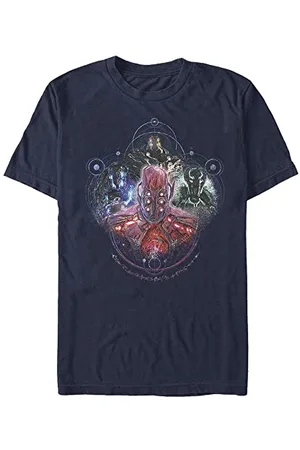 Marvel Unisex The Eternals-Celestials Four Organic Short Sleeve T-Shirt, Navy Blue, S, , S