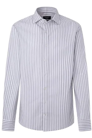Hackett Męska koszula w paski melanżowe, , XL
