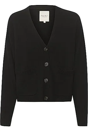 Part Two Kobiety Sweter Casual Fit Długie Rękawy V-Neck Kieszenie Button Closure Sweter, , , L