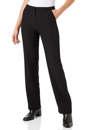 ONLY Bestseller A/S Damskie spodnie ONLELLY Life MID Straight ELA Pant TLR, czarne, 42W / 32L, , 42W / 32L