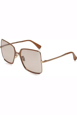 Max Mara WEHO Okulary, Shiny Light Brąz, 58/19/140 dla kobiet