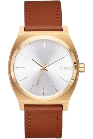 Nixon Męski analogowy japoński mechanizm kwarcowy zegarek ze skórzanym paskiem A1373-5168-00