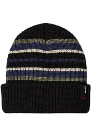 Brixton Unisex Heist Beanie, Black/Olive/Navy, One Size, , jeden rozmiar