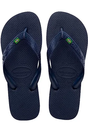 Havaianas Unisex volwassenen, Brazilië, slippers, marineblauw, 4,5/5 VK