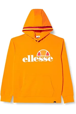 Ellesse Męska bluza z kapturem, pomarańczowa, L