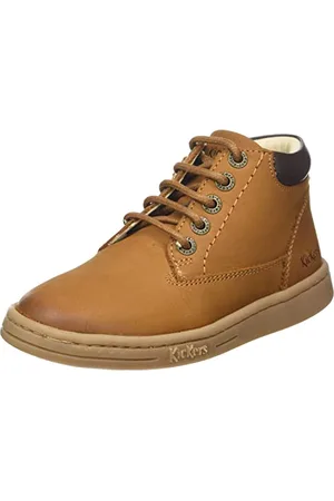 Kickers Unisex Baby Tackland Oxford płaski, wielbłąd brązowy, 3 UK dziecko