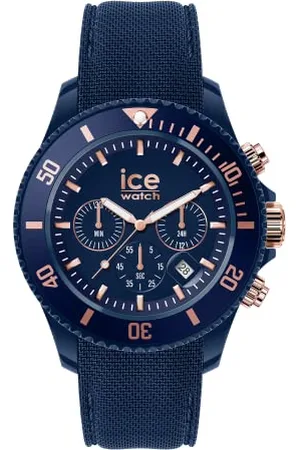 Ice-Watch ICE chrono Blue rose-gold - Męski zegarek z silikonowym paskiem - Chrono - 020621 (Large)