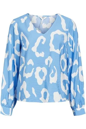 Object Damska bluzka z długim rękawem Objjacira L/S V-Neck Top Noos, , 36