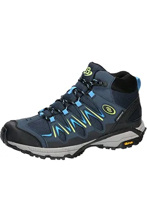 BRUTTING Unisex Expedition Mid buty do biegania w terenie, granatowe/niebieskie/cytrynowe, 40 EU, , 40 EU