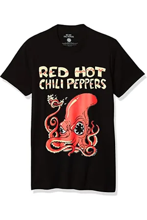 Red Hot Chili Peppers Męska koszulka Fire Squid czarna, , XL