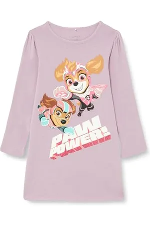 NAME IT Dziewczęca koszula nocna NMFODENA PAWPATROL Nightgown CPLG z lawendą Mist, 98, , 98 cm