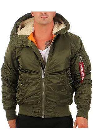 Alpha Industries Męska kurtka bomberka z kapturem MA-1