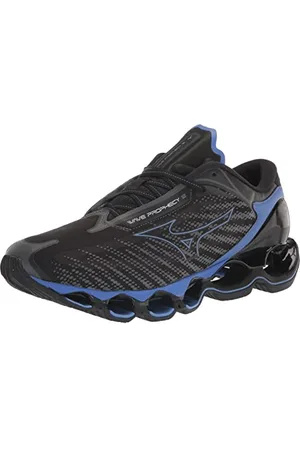 Mizuno Męskie buty do biegania Wave Prophecy 12, Czarna ostryga/niebieskie prochy, 11.5