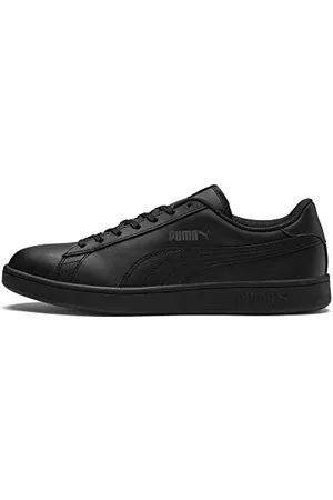 PUMA Unisex SMASH V2 L Low-Top Trainers, BLACK- BLACK, 44 EU