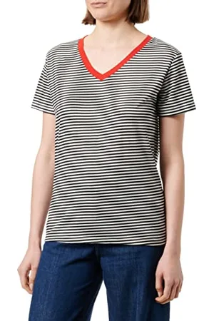 LTB Jeans Hokada T-shirt damski, czarno-białe paski 886, S, , S