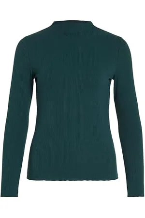 VILA Damski top z długim rękawem Viwonda Funnel Neck L/S Top/Su, , M