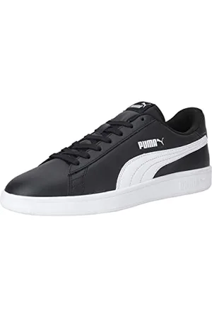 PUMA Uniseks Smash V2 L Sneakersy, Black- White, 38 EU