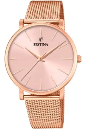 Festina Damski analogowy zegarek kwarcowy z bransoletką ze stali nierdzewnej F20477/1, bransoletka