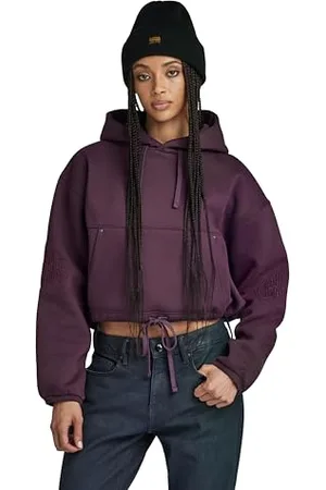 G-Star RAW Damska bluza z kapturem rozmiar Cropped HDD Loose Sw Wmn, , L