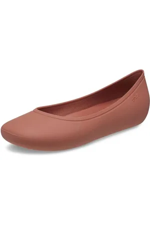 Crocs Kobiety Brooklyn Flat Balerinki, Pomarańczowy, 34/35 EU