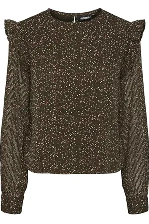 Pieces® Pcfelita Ls Top, , XS