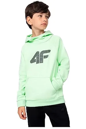 4F Sweatshirt M220 Kolor jasnozielony Rozmiar 164 dla mężczyzn