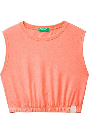 Benetton Koszulka bez rękawów dla dziewczynek, , L (Krótki)