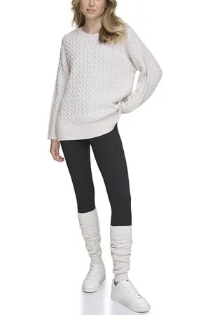 DKNY Damski sweter z dzianiny, kolor piaskowy, XL, , XL