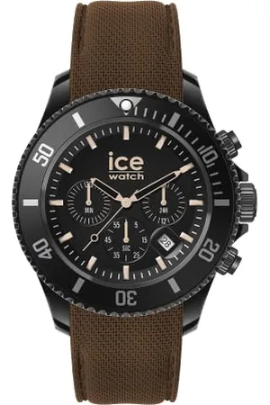 Ice-Watch ICE chrono Black brown - zegarek dla mężczyzn z silikonowym paskiem - Chrono - 020625 (Large)