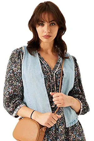 Garcia Damska kurtka Colbert + Gilet, jasnoniebieska, M, , M