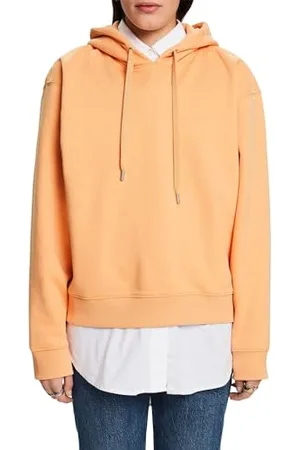 ESPRIT Bluza z kapturem oversize, pomarańczowy (pastel orange), L