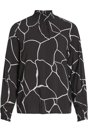 VILA Damska bluzka Vipaya High Neck L/S Top/Ec z długim rękawem, , 36