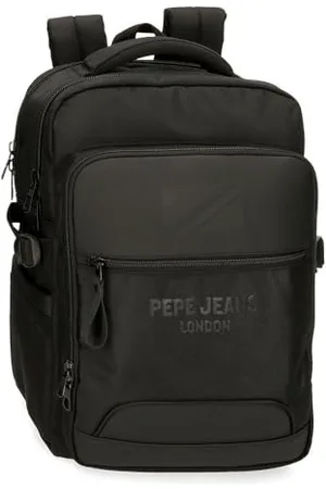 Pepe Jeans Bromley, plecaki, plecaki kabinowe, torby na ramię Joumma Bags, poliester, różne rozmiary, czarny, zielony, czerwony, szary, poliester., , Talla única, podwójny plecak