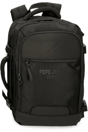 Pepe Jeans Bromley, plecaki, plecaki kabinowe, torby na ramię Joumma Bags, poliester, różne rozmiary, czarny, zielony, czerwony, szary, poliester., , Talla única, plecak do samolotu