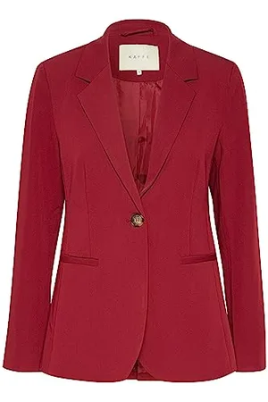 Kaffe Damski marynarka single breasted Notch Lapel regularne dopasowanie rzucone kieszenie, , 32