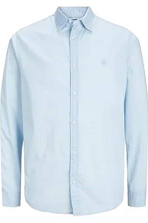 JACK & JONES Jjepaulos-Koszulka LS SN Jeans, , XL Mężczyźni, , XL