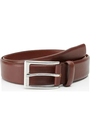 HUGO BOSS Pasek męski, Średni brąz210, 80