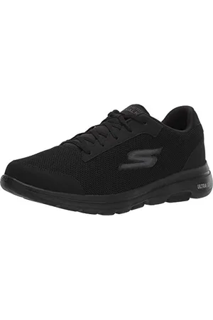Skechers Męskie buty sportowe Gowalk 5 Qualify-Athletic, sznurowane, z siateczki, do chodzenia, czerń 2, 8.5 X-Wide