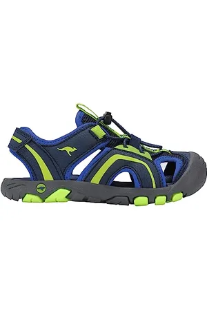 KangaROOS Sandały Unisex K-Trek Way, granatowe/limonkowe, rozmiar 39 EU, , 39 eu