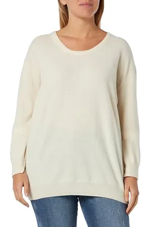 Blauer Knitting Sweter Dekolt, , 42