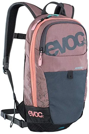 Evoc Plecak dziecięcy JOYRIDE 4, plecak na wycieczki i zajęcia sportowe na świeżym powietrzu (AIR TUNE SYSTEM, odpinany pas biodrowy, komora na bukłak o pojemności 2 l), Dusty Pink/Carbon Grey