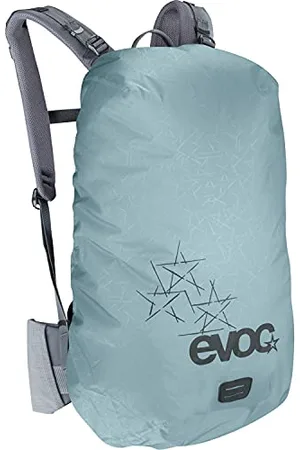 Evoc RAINCOVER SLEEVE, praktyczny pokrowiec przeciwdeszczowy na plecak (wodoodporny pokrowiec ochronny na plecak, wymiary: 16 x 56 x 27 cm, waga: 50 g, pojemność: 10-25 l), stalowy