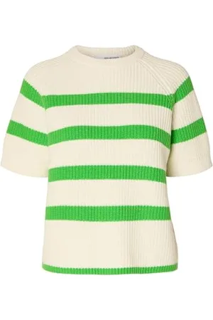 SELECTED Damski sweter Slfbloomie Ss Knit O-Neck Noos, , M