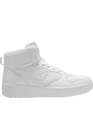 KangaROOS Unisex K-Top Draw Mid Sneaker, White/Mono, 45 EU, , 45