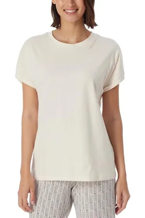Schiesser Damen Schlafshirt kurzarm Baumwolle - Mix + Relax