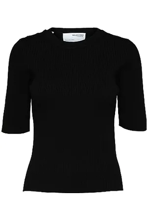 SELECTED SLFMALA 2/4 Knit O-Neck NOOS, , M
